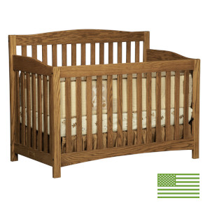 Amish 4 in 1 Convertible Baby Crib - Monterey